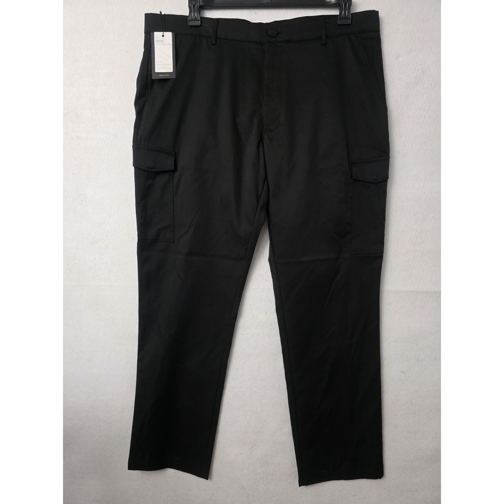 Perry Ellis SLIM FIT Sorona Agille‎ Men's Cargo Stretch Pants Black Sz 38x32